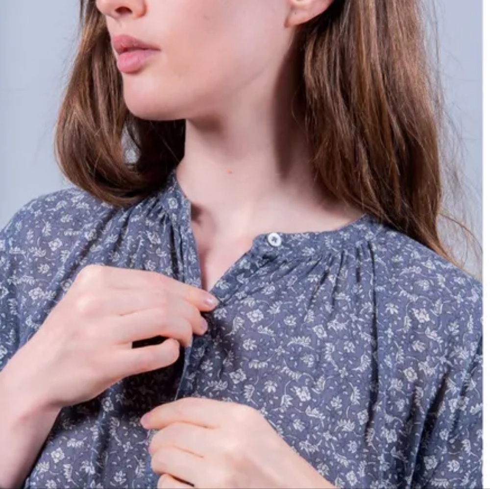SCARLETTE ATELIERS Paris Marge Cotton Floral Dress M/L - Picture 8 of 14
